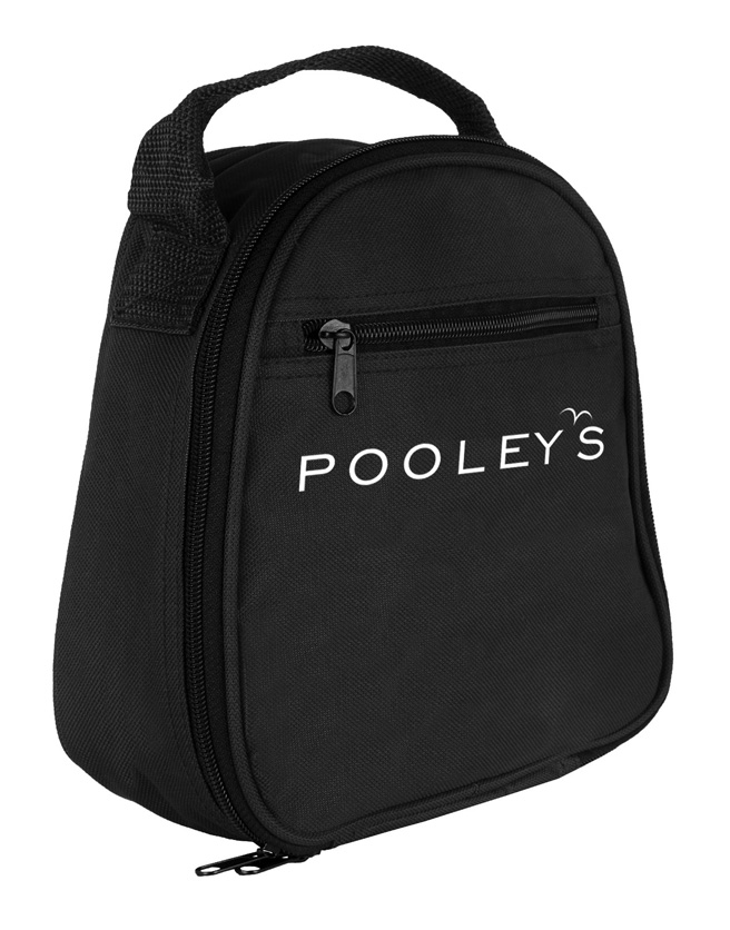 Pooleys Aviation Headset - Passive (black ear cups) + FREE Headset Bag