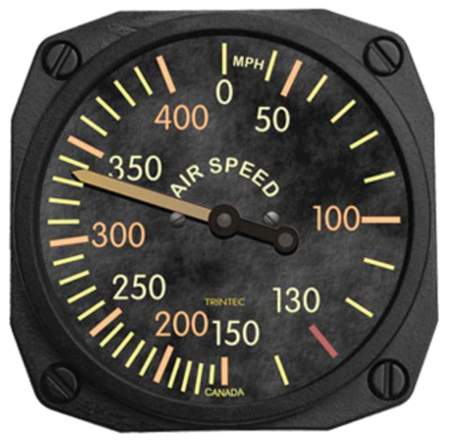 2" Vintage Airspeed Fridge Magnet